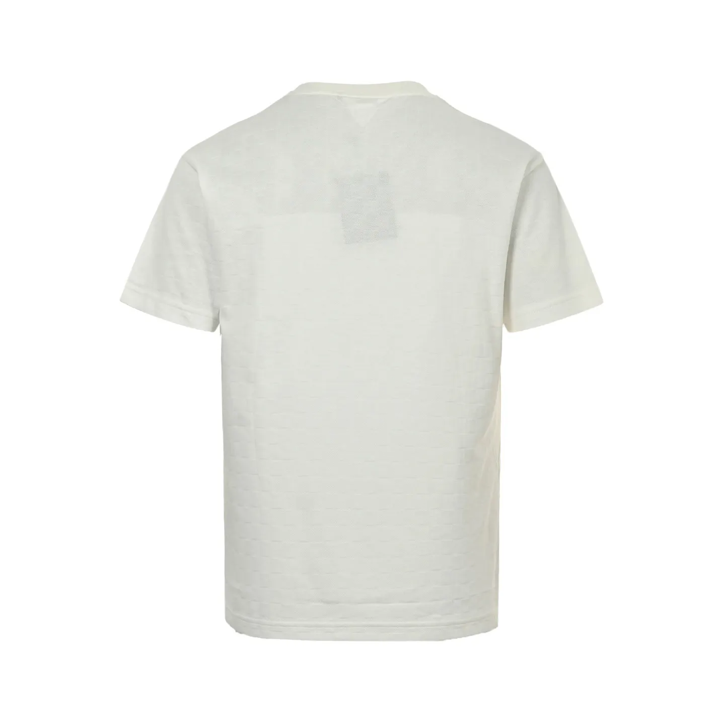 Louis Vuitton/Louis Vuitton 24ss pique checkerboard embroidered short sleeves